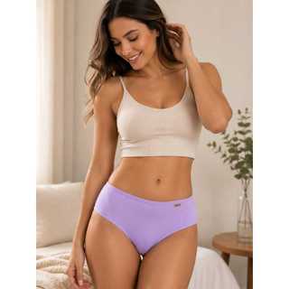 Kit 5 Calcinhas Feminina Pala Alta Calcinha Conforto Adulto Cintura Alta Forro Algodão