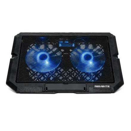 Base Para Notebook Megabyte com 2 Coolers 14cm Suporte Ajustável SR001