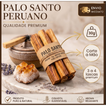 Palo Santo  Incenso peruano  100% Natural  Vegano  Limpeza energ Madeira Sagrada/ Pau Santo Legítimo