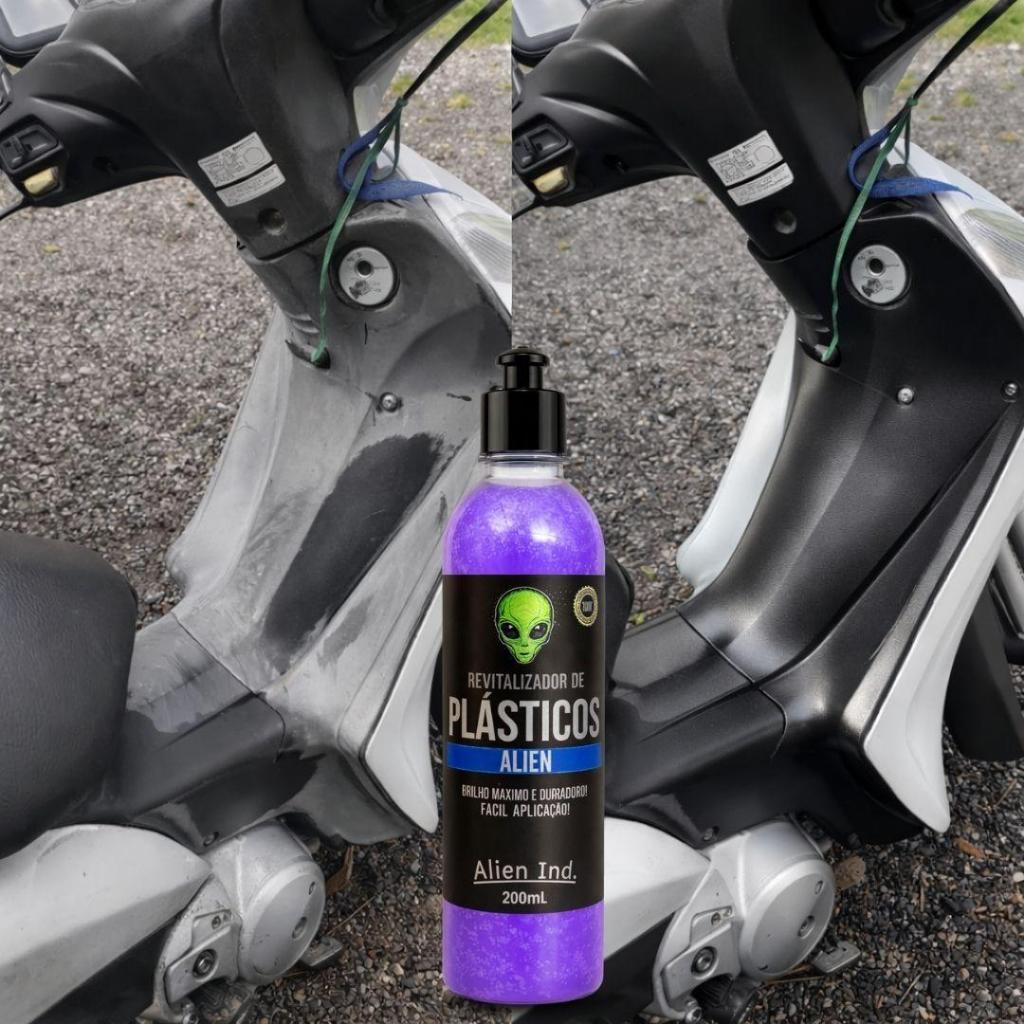 Revitalizador De Plásticos Automotivo Cremoso Alien Ind Restaura Ressecado Toque Seco Brilho Intenso — imagem 2 de 2