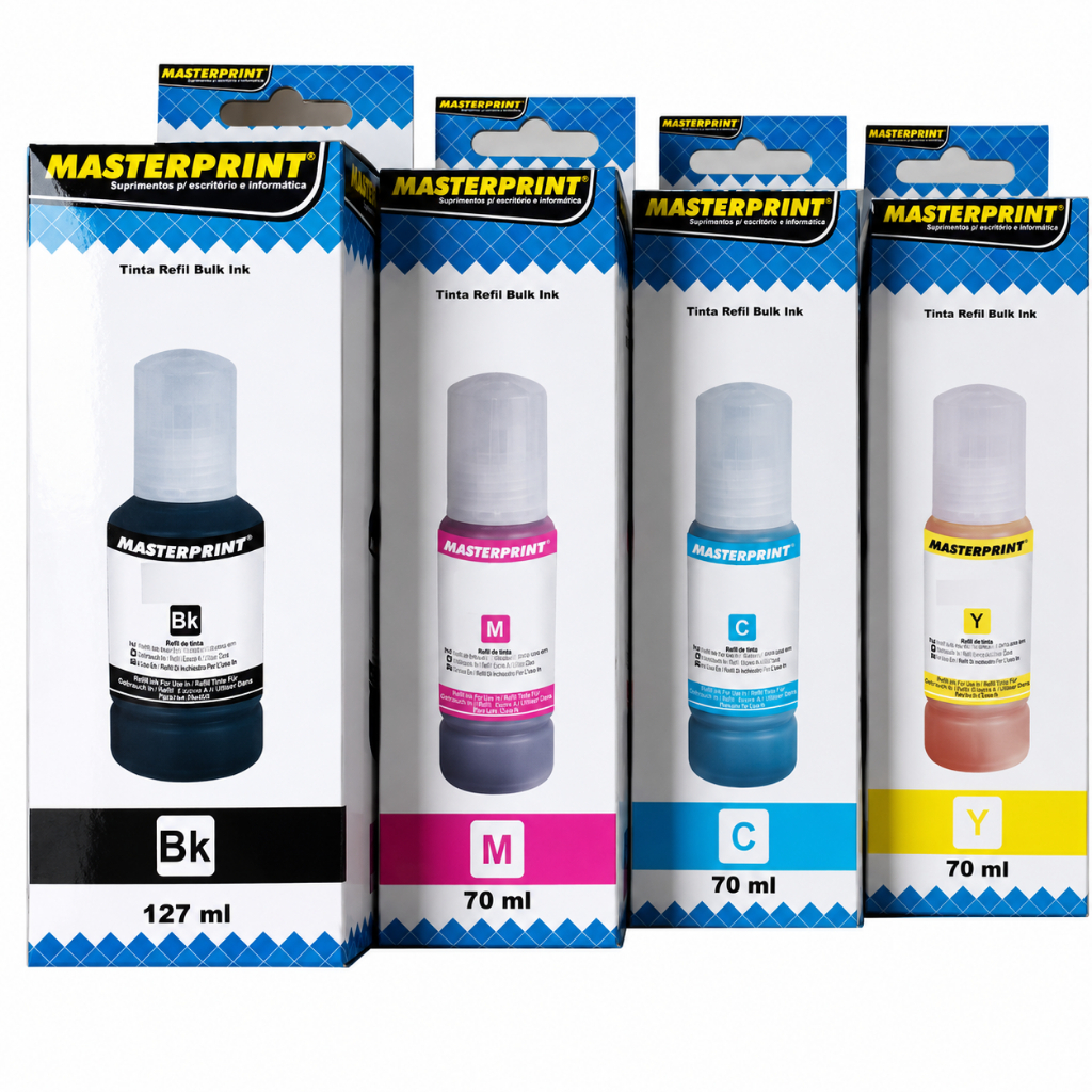 KIT TINTA EPSON 504 544 MASTERPRINT MP04 MP44 ECOTANK BULK INK REFIL L1110 L3150 L4150 L4160 L5190 L6171 L6191
