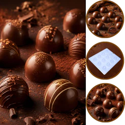 1~10 FORMA SIMPLES BOMBOM CÓD.:10 (A6) EM ACETATO BWB PARA BOMBOM, DOCES DE CHOCOLATE E CONFEITARIA. CHOCO