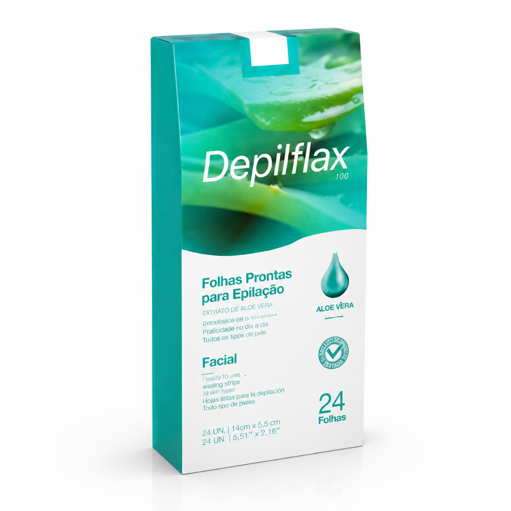 Folhas Prontas Cera Depilatória Facial Corporal 20 Folhas - Depilflax — imagem 2 de 2