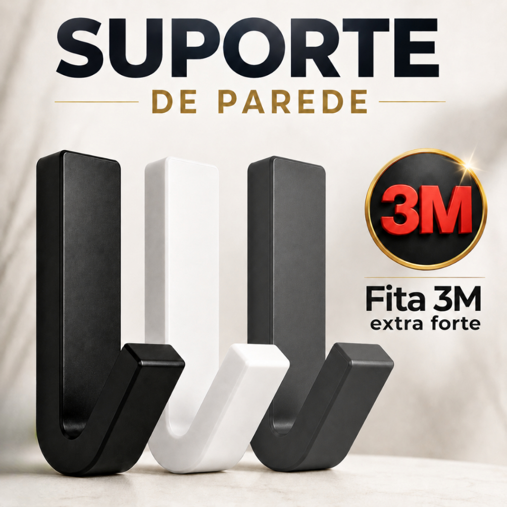 Suporte Adesivo Extra Forte de Parede Para Toalhas