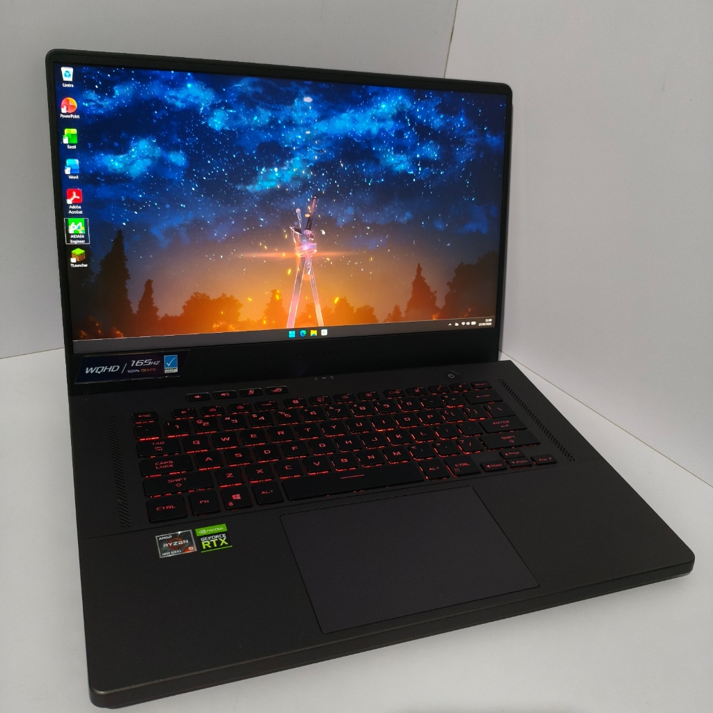 Notebook Asus ROG Zephyrus G15, Ryzen 9 5900HS, RTX 3070, 16GB RAM, 512GB NVMe, 15.6P QuadHD 165Hz