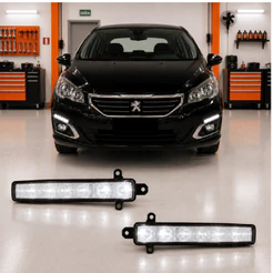 Farol De Milha Neblina Led Drl Peugeot 308 2016 2017 2018