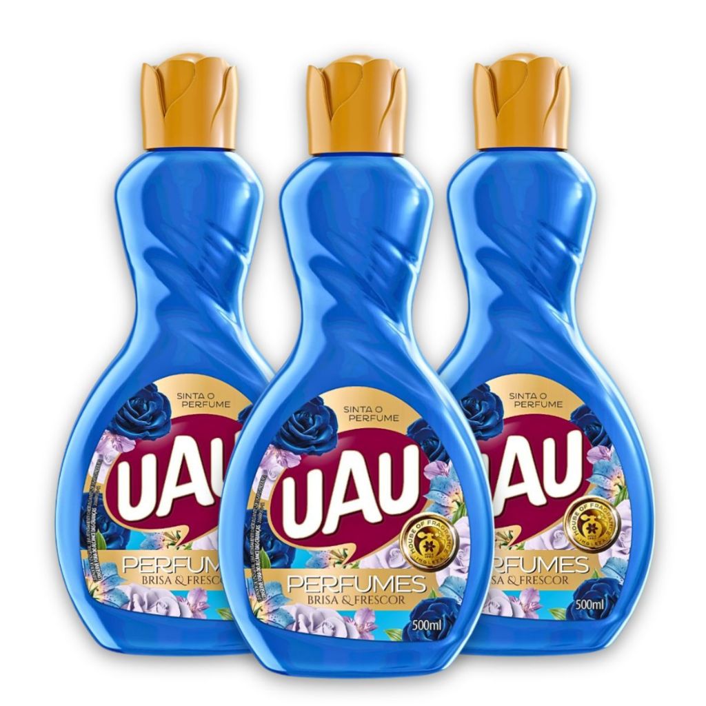 Kit 3un Limpador 500ml Uau Brisa E Frescor