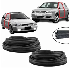 Kit 2 Borrachas Porta Gol Parati Saveiro G2 G3 G4