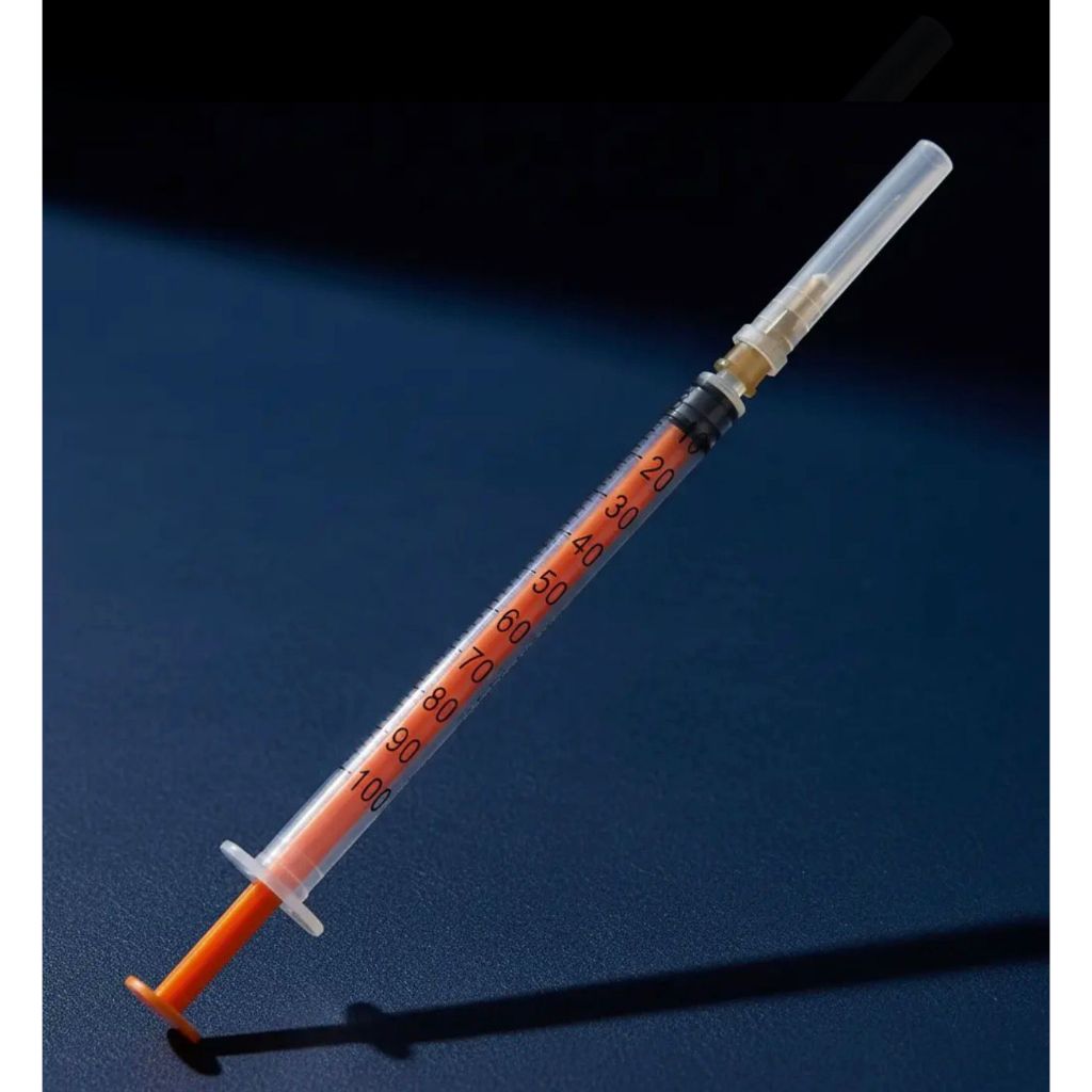 Kit (25/50und) Seringa de 1ml de insulina 100ui 13x0,45 26G - SR