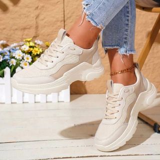 Tênis Feminino Sneaker Sola Tratorada Casual Plataforma Dia a Dia