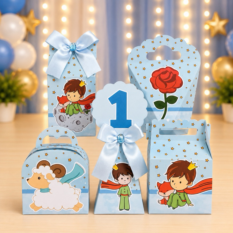 Kit Festa Pequeno Príncipe Caixinhas para festa infantis lembrancinhas de aniversario mimos decoração personalizados