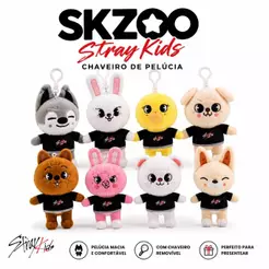 Pelúcia Chaveiro SKZOO 14cm Stray Kids K-Pop | Escolha Seu Personagem Favorito