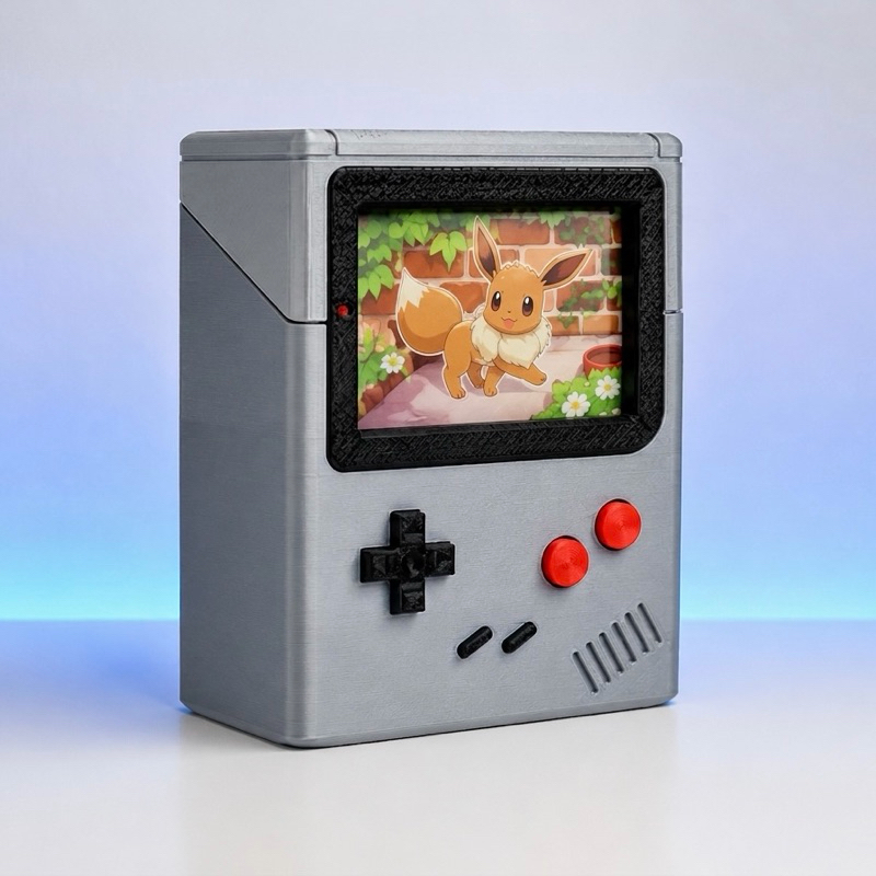 Deck Box Pokémon Game Boy Porta Cartas TCG Organizador Premium Impressão 3D