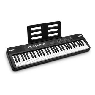 Teclado Musical Dobrável 61 Teclas Piano Digital Portátil Preto