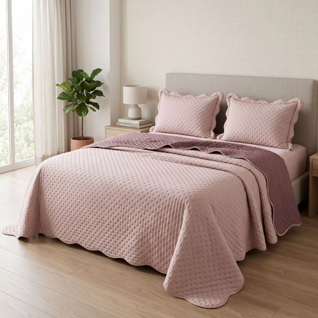 Cobre Leito Percal 300 Fios Toque de Pluma Dupla Face Bold Bicolor 03 Peças — imagem 1