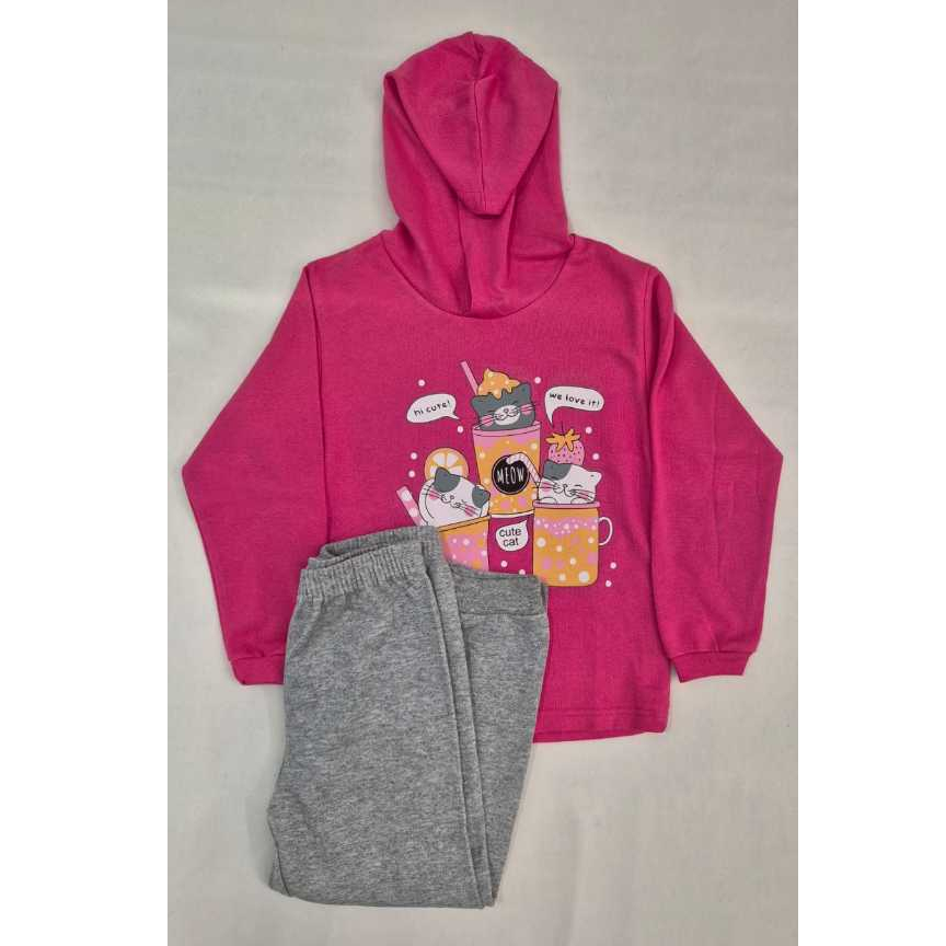 Conjunto inverno menina Moletom Tam 8 - Cleomara Kids
