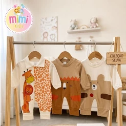 Kit Sortido 04 Peças de Roupas Infantil Menino - Promoção - Kit com 04 Macacão Roupa Infantil Menino Envio Imediato