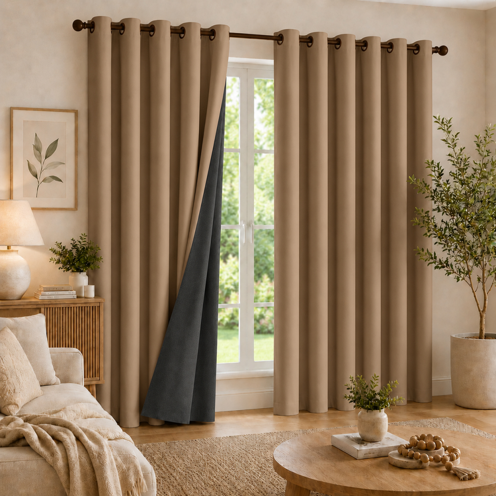 Cortina Blackout 2,80 X 2,30 Corta Luz Blecaute PVC Sala/Quarto para varão - Fabritex Enxovais