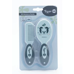Kit Escova e Pente Para Bebês Tigor T. Tigre - Pacific