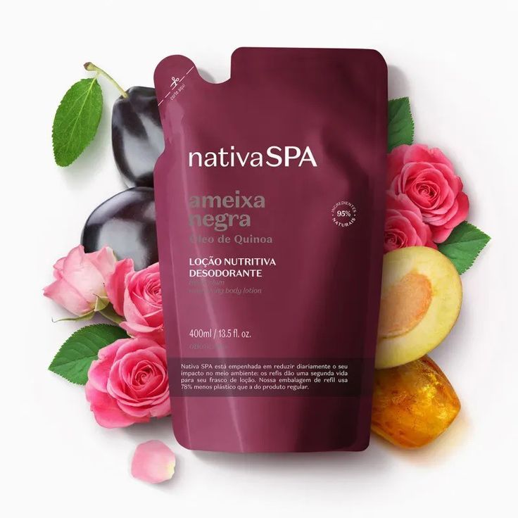 Refil Nativa Spa Hidratante Corporal Ameixa Negra 400ml