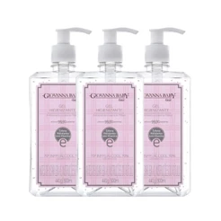 Kit Álcool Em Gel Higienizante Giovanna Baby Classic Rosa 500ml com 3 unidades