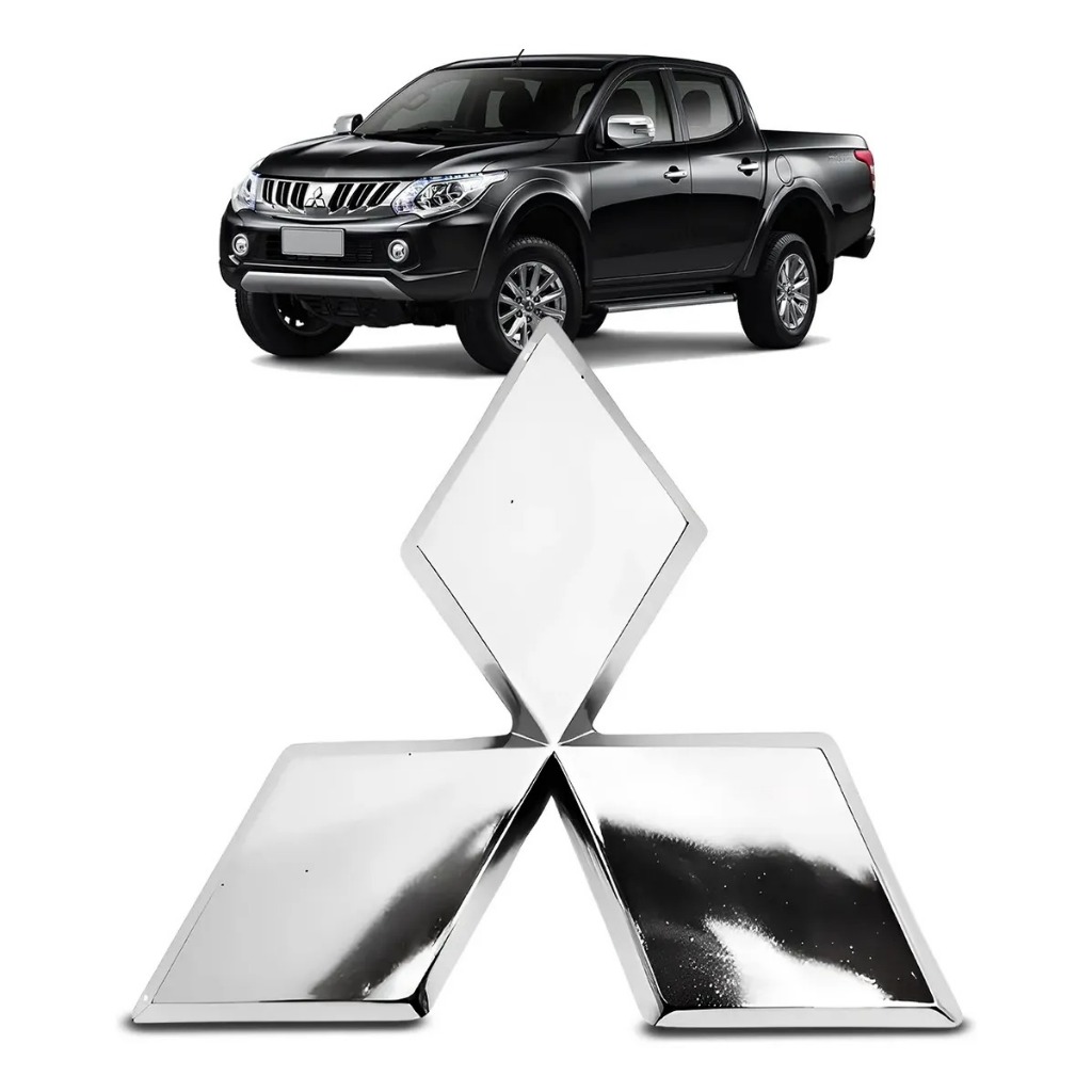 Emblema Grade L200 Triton 2010 A 2016 Cromado