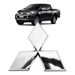 Emblema Grade L200 Triton 2010 A 2016 Cromado