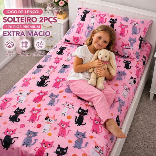 JOGO LENÇOLASTICADO VARIAS ESTAMPAS MENINOS E MENINAS.