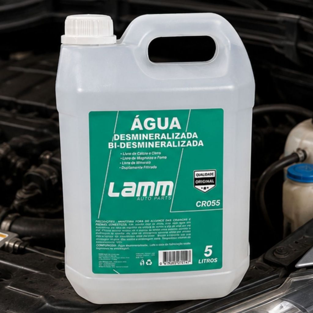 Agua Desmineralizada 5L para Radiador e Bateria