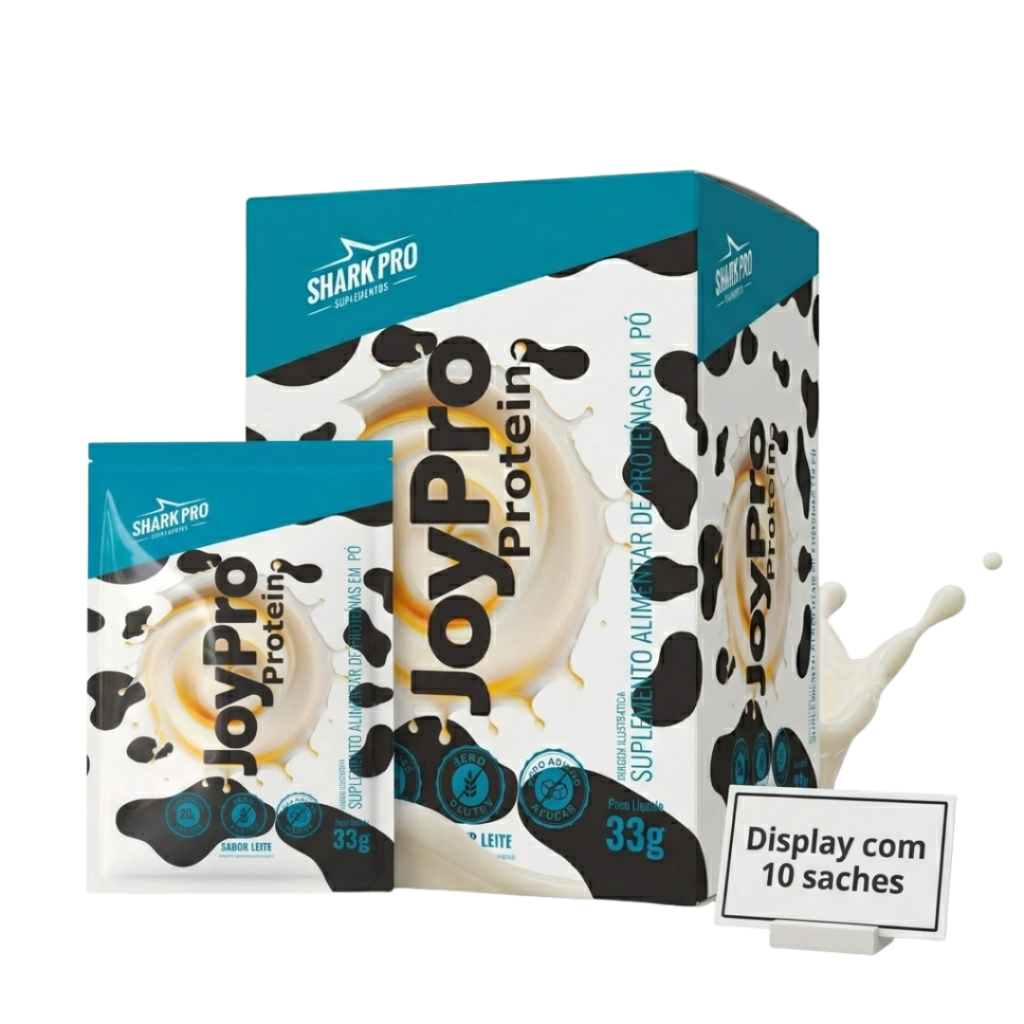 Joypro Protein - Display c/ 10 Sachês 33g cada - Shark Pro