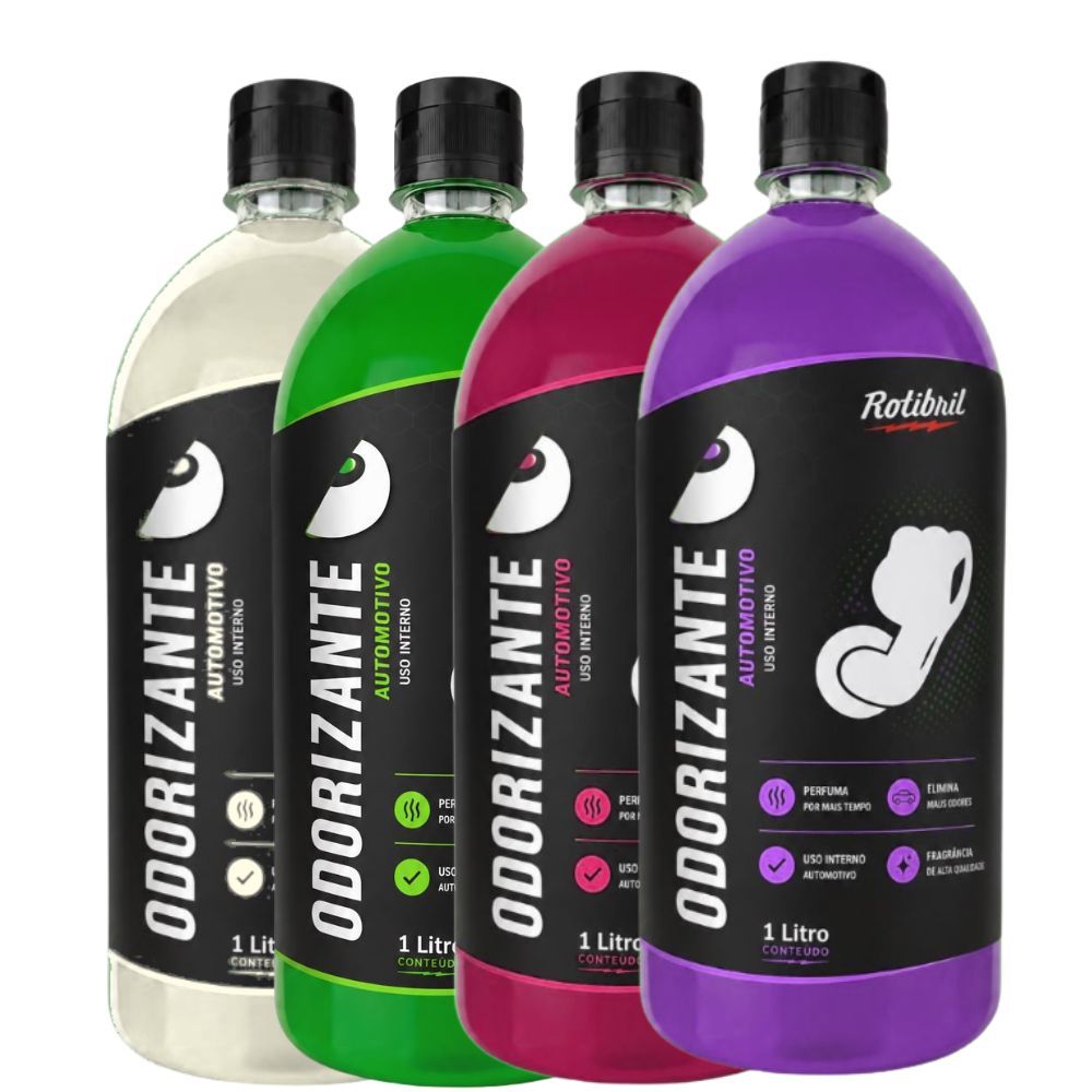 Odorizante Automotivo Vários Aromas 1L  (1 Unidade) - Cheirinho para Carro Aromatizador de Ambientes