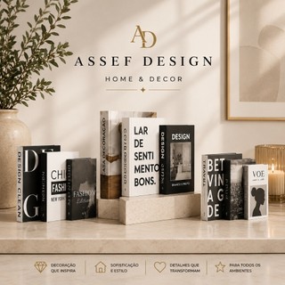 Kit Livro Decorativo 3 Peças Caixa Organizadora Livro Fake Porta Objetos Porta Treco