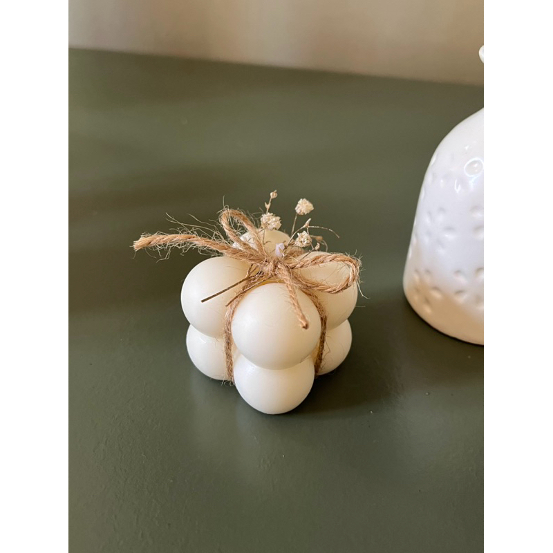 Kit Vela Mini Bubble Aromática Lembrancinha Personalizada 30g Brinde Batizado Casamento Aniversário
