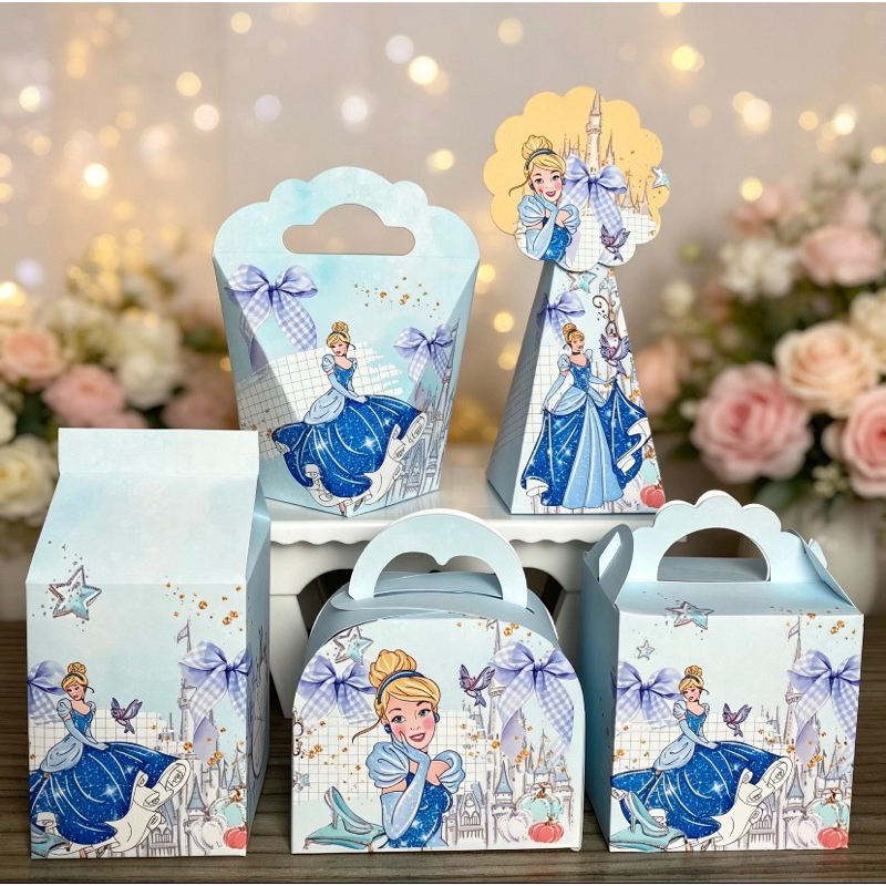 Caixinhas CINDERELA - PEGUE E MONTE - PRONTA ENTREGA kit festa lembrancinhas aniversario decoração personalizados