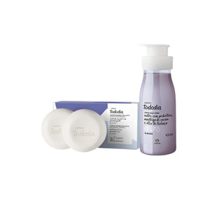 Kit Tododia 1 Caixa de Sabonete Algodão 2x90g + 1 Hidratante Corporal Algodão 400ml