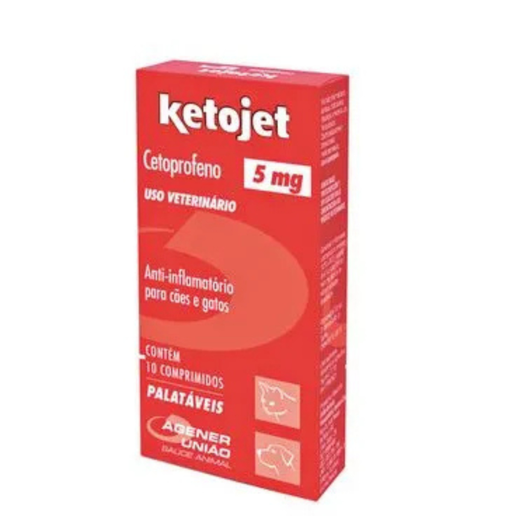 Ketojet 5mg Anti-inflamatório Agener União C/10 Comprimidos