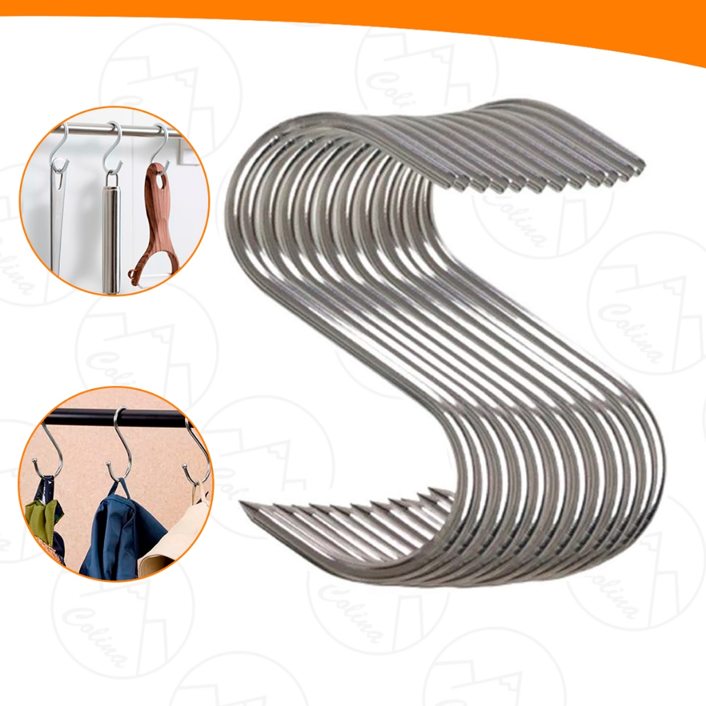 Kits 1 a 10 Ganchos Multiuso Formato S Organizador Cozinha Quarto Banheiro De Tudo Store
