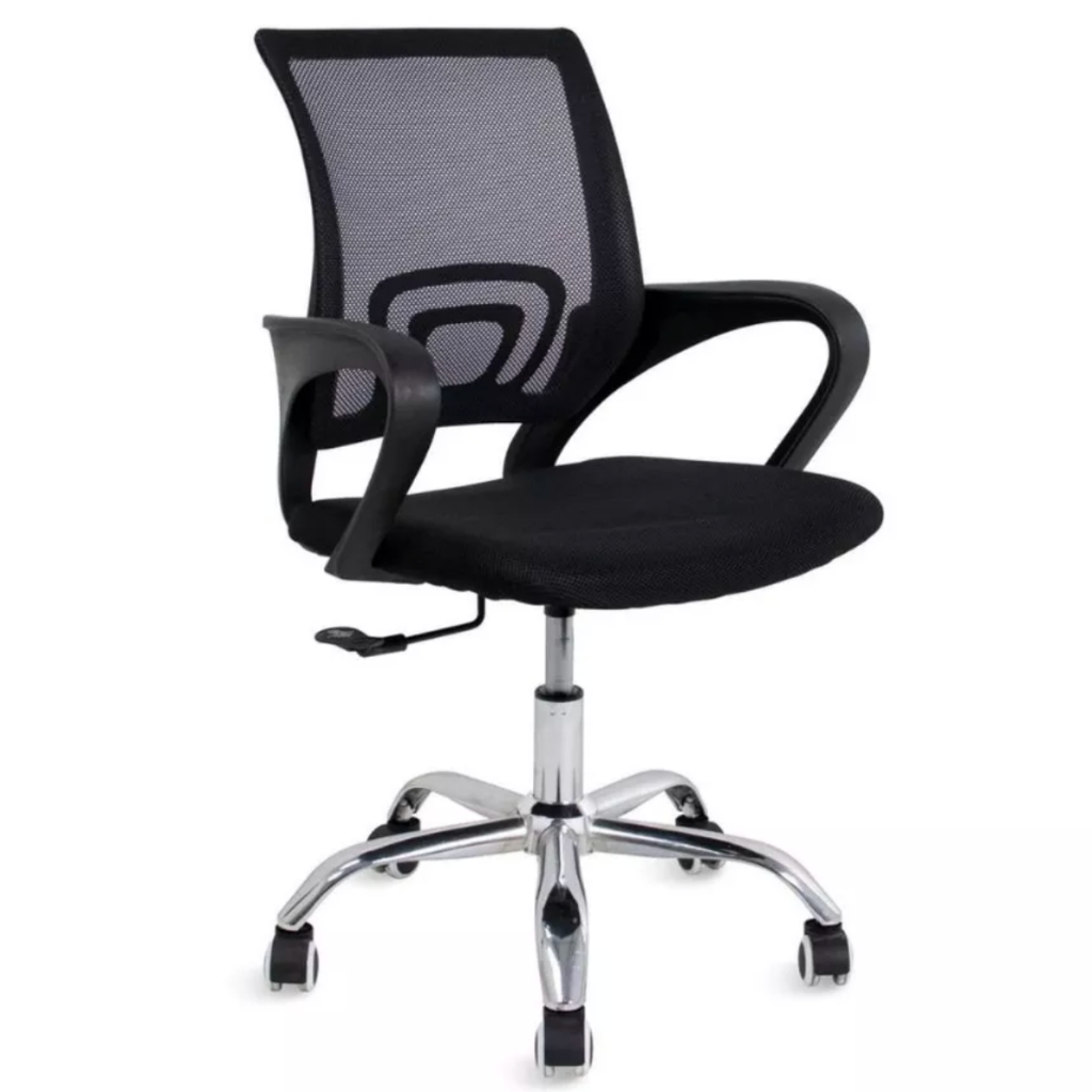 Cadeira De Escritório Giratória Reunião Tecido Mesh Premium Office Diretor Secretária Ergonômica