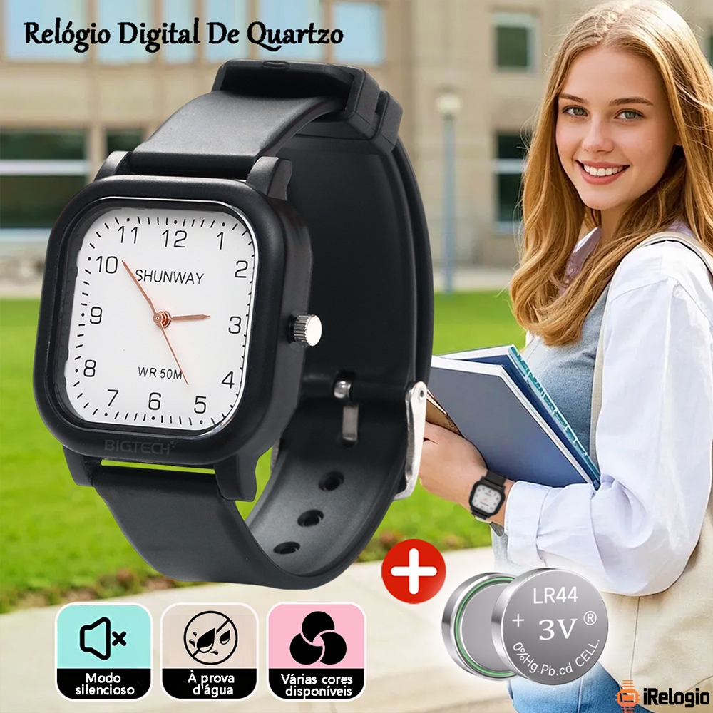 Relógio Feminino A Prova Dágua Relógio De Quartzo Casual E Minimalista Lindos Relógio Unissex Esportivo Original