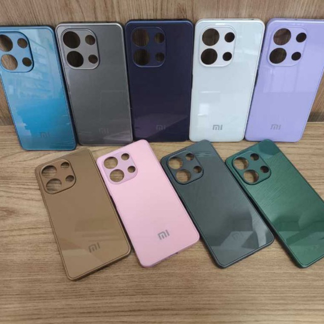 CAPA CASE CAPINHA PREMIUM XIAOMI REDMI NOTE 13 4g VELUDO DENTRO AG-GLASS PHONE LUXO ELEGANTE MODA