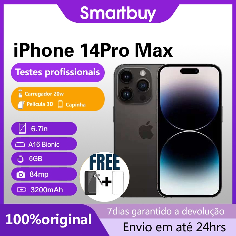 iPhone 14 Pro Max 128GB/256GB, 90-100%bateria,100% original com garantia inclusa