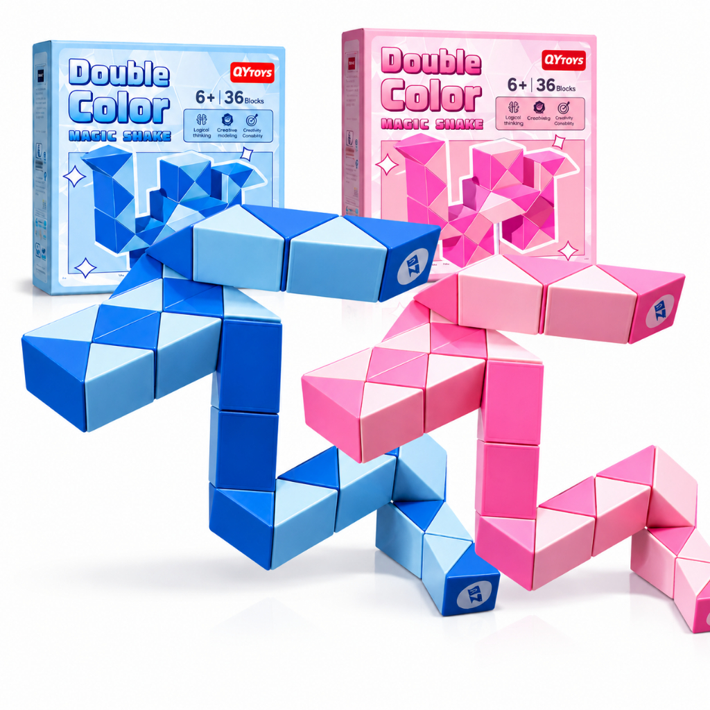 Cubo Mágico 3D Cobra 36 Peças Infantil Brinquedo