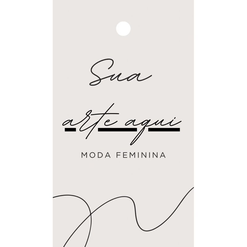 TAG PERSONALIZADA PARA LOJA – 8x5 cm | PAPEL FOTOGRÁFICO