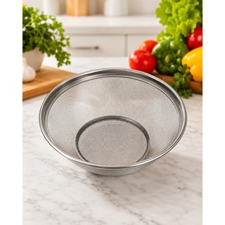 Cesta para Salada escorredor em Inox 25 cm Original Line Premium resistente facil de limpar