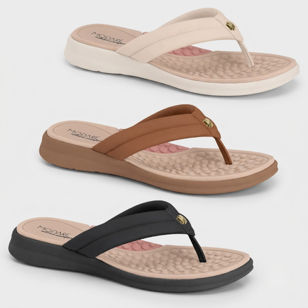 Chinelo Modare Feminino Ortopédico Anabela Ultra Conforto Original