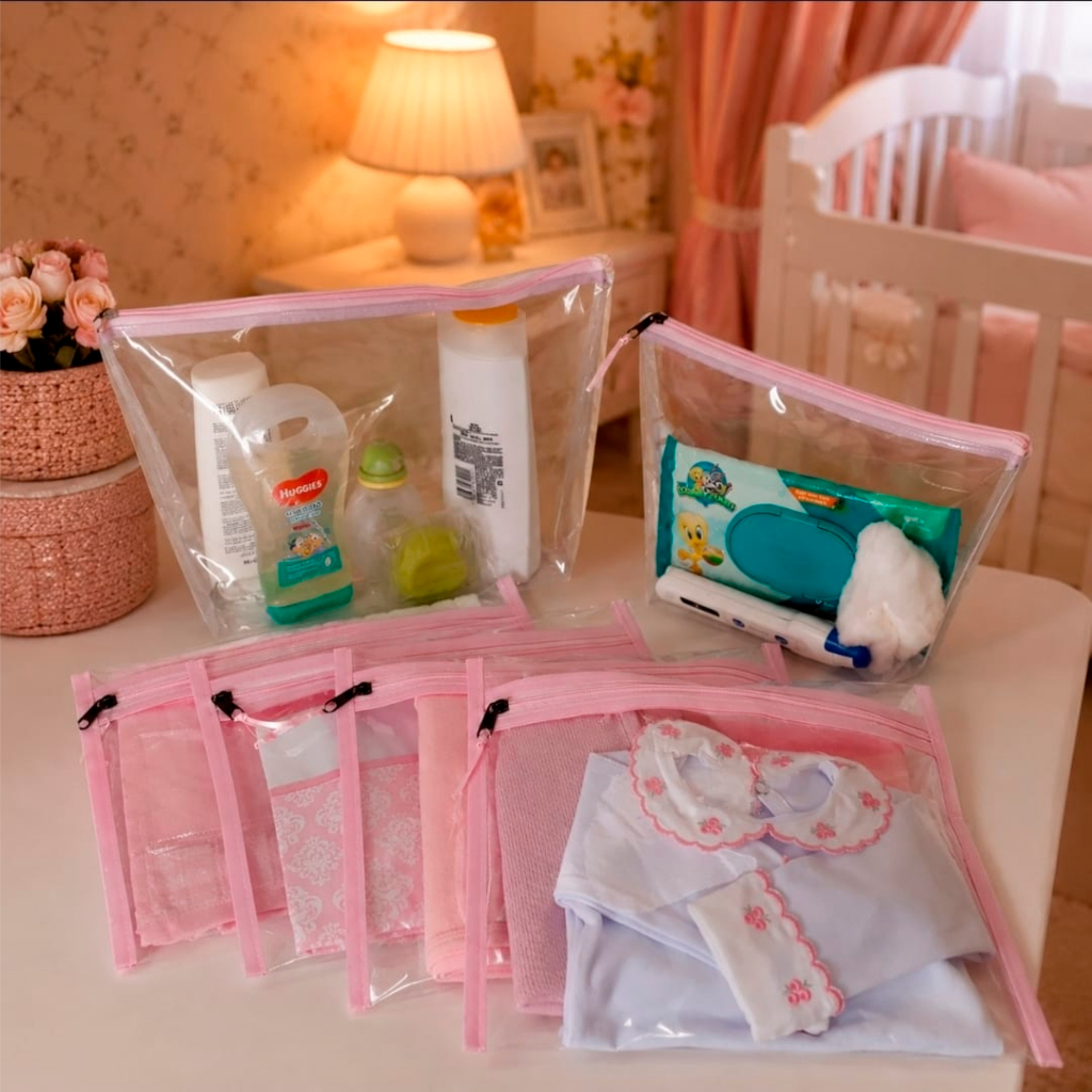 6 saquinho maternidade organizador  2 necessere + tag descrição troca