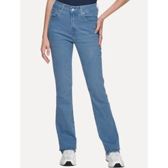 Calça Levis Original Jeans Feminina 725 High Rise Bootcut Azul Claro