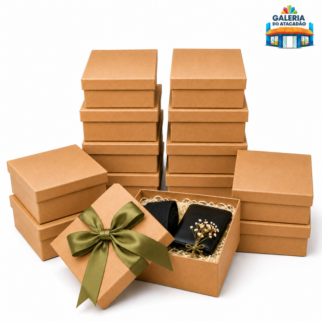 Kit até 10 Caixas MDF 12x12x5 Personalizar Artesanato Presente Convite Lembrancinha Decoração Caixinha MDF liso cru