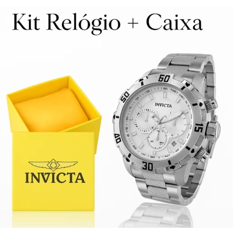 kit relógio + caixa relógio masculino prata ou dourado aço luxo mega promoção barato qualidade