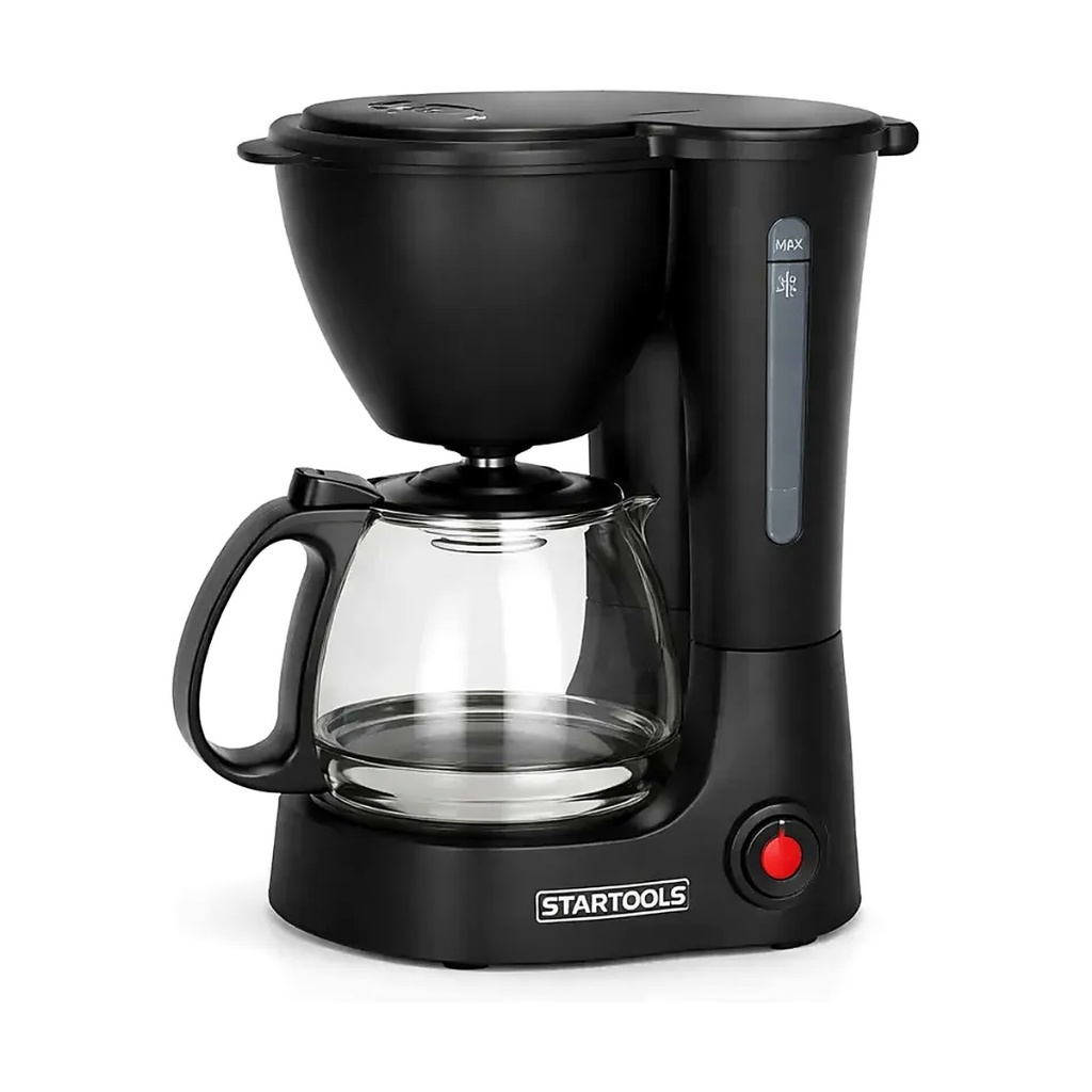 Cafeteira Elétrica Startools 600ml 15 Xícaras Jarra de Vidro Filtro Removível Indicador de Nível Compacta 550W 127V